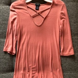 Peach casual shirt